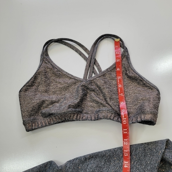 Beyond yoga top and leggings in‎ gray with rose gold ombré accents Medium - Picture 16 of 17